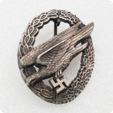 Type #87_WWII Antique silver German badge