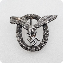 Type #95_WWII Antique silver German badge