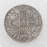 1663 United Kingdom Charles II Pattern Crown Coin