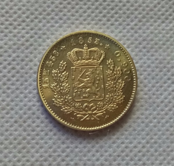 1850.1851.1853 Netherlands 20 Gulden - Willem III COPY COINS