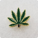 Cannabis Leaf Badge Pin