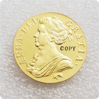 1709 United Kingdom 1 Guinea - Anne Copy Coin