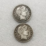 1896/1897 Barber Quarter  Two Face Coin Copy Coin