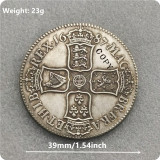 1687 England (United Kingdom, British Overseas Territories and Crown Dependencies) 1 Crown - James II Copy Coin