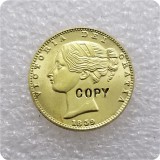 1839 United Kingdom 1/2 Sovereign - Victoria (1st portrait) Copy Coin
