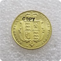 1839 United Kingdom 1/2 Sovereign - Victoria (1st portrait) Copy Coin