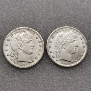 1896/1897 Barber Quarter UNC Two Face Copy Coin commemorative coins