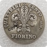 1828 Tuscany (Italian states) 1 Fiorino - Leopoldo II Copy Coin