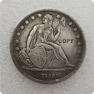 USA 1838 Gobrecht Dollar Copy Coin commemorative coins-replica coins medal coins collectibles