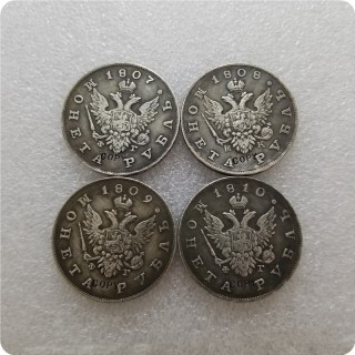 1807,1808,1809,1810 RUSSIA 1 ROUBLE Copy Coin commemorative coins-replica coins medal coins collectibles