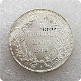 1894 Germany 5 mark New Guinea COPY commemorative coins-replica coins medal coins collectibles