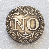 Floral YES NO Letter Ornaments Collection Arts Gifts Souvenir Commemorative Coin collection enthusiasts challenge coin