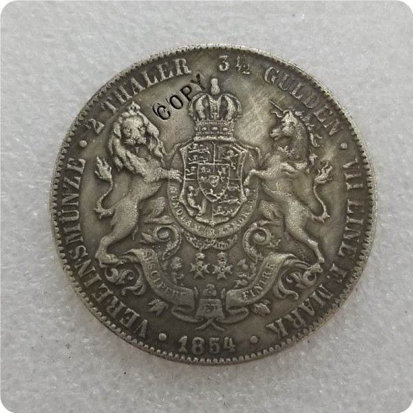 GERMANY 1854-B,1855-B 2 THALER COPY