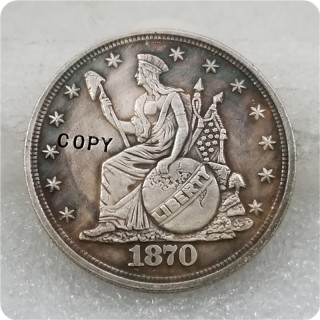 USA 1870,1871 Indian Headdress Dollar Patterns COPY