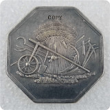 French octagonal copy coin