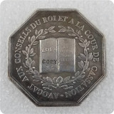 French octagonal copy coin