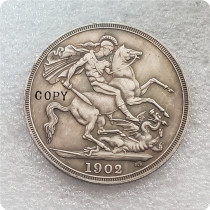 1902 United Kingdom 1 Crown - Edward VII and 1937 1 Crown - Edward VIII Pattern Copy Coins