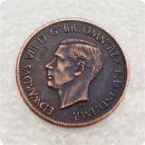 1937 United Kingdom 1 Farthing - Edward VIII (Pattern) Copy Coins
