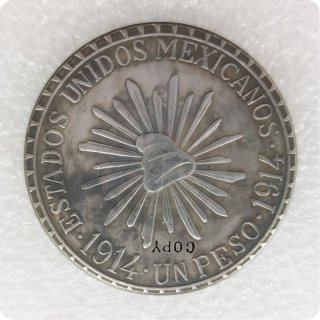 1914 Mexico 1 Peso (Cuencame) Copy Coin