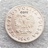 1949 Poland 5 Groszy (Trial Strike Ni ) PRÓBA Copy Coin