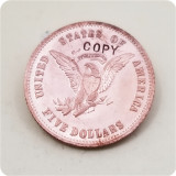 USA 1861 $5.00 Starred Liberty Cap Patterns COPY COIN