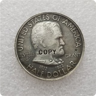 COPY REPLICA 1922 GRANT WITH  STAR  Memorial Half Dollar COIN