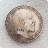 1902 United Kingdom 1 Crown - Edward VII and 1937 1 Crown - Edward VIII Pattern Copy Coins