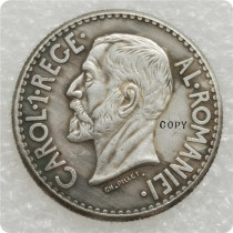 1914 Romania 50 Bani,1 Leu,2 Lei- Carol I Copy Coins
