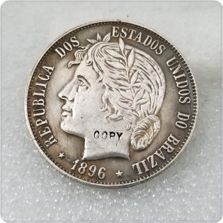 1891,1896,1897 Brazil 2000 Reis COPY COINS