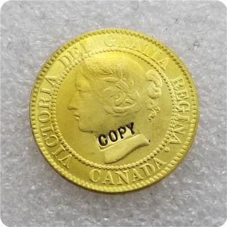 1858,1859 Canada 1 Cent Half Dollar COPY