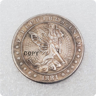 Type #42_Hobo Nickel Copy Coin 1881-CC Morgan Dollar
