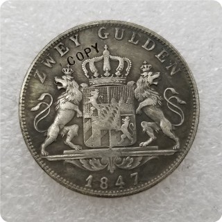 Type #2_1847 German states coin COPY commemorative coins-replica coins medal coins collectibles