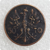 1923 Poland 50 Marek Copy Coin