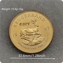 1967 South Africa 1 Ounce Krugerrand Copy Coin