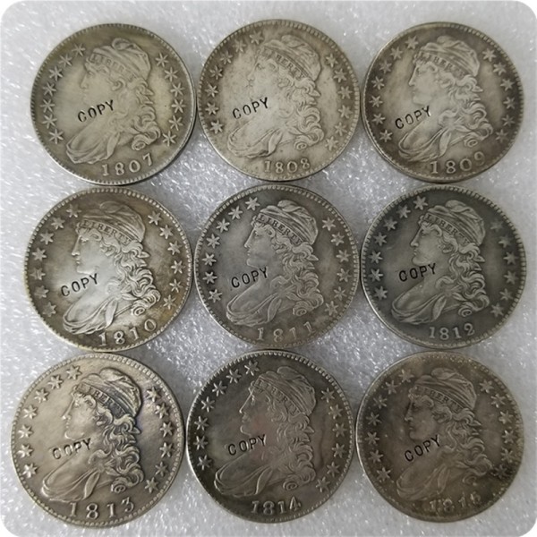 USA 1807-1836 Capped Bust Half Dollar 50 Cents 1/2 Dollar Copy Coins