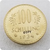 COPY REPLICA 1933,1934 Austria 100 Schilling COPY COIN