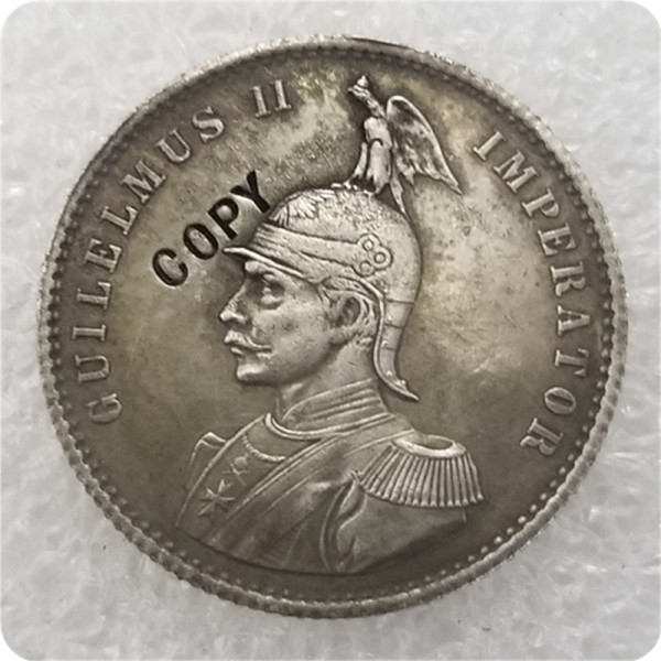 1891 German East Africa 1/2 Rupie - Wilhelm II Copy Coin