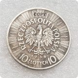 1934,1938 Poland 10 Złotych (Józef Piłsudski) Copy Coins