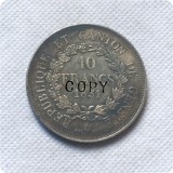1848,1851 Switzerland SWISS CANTONS GENEVA 10 Franc Copy Coins