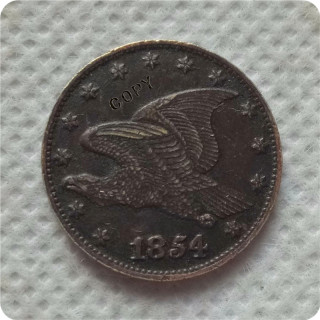 1854,1855 United States 1 Cent  Flying Eagle Cent  Copy Coins