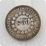 1835-1846 Brazil 800 Reis  COPY COIN