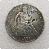 USA (1870-1878)-S SEATED LIBERTY HALF DOLLAR COIN COPY commemorative coins-replica coins medal coins collectibles