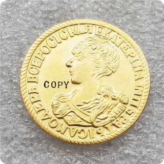 1726  Russian Empire 2 Rubles - Ekaterina I Copy Coins