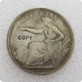 1855 Switzerland 5 Francs COIN COPY