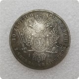 1823,1824,1825,POLAND 10 ZLotych Polskich - Aleksandr I COPY COIN