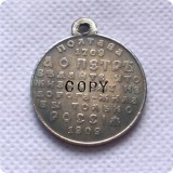 Russia : silver-plated medaillen / medals:1709-1909 COPY commemorative coins