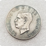 1937 United Kingdom ½ Crown - Edward VIII Pattern and 1952 ½ Crown - George VI Copy Coins