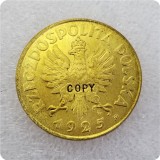 POLAND 10,20,50,100 ZLOTYCH 1925 - KONSTYTUCJA COINS COPY