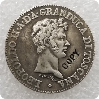 1828 Tuscany (Italian states) 1 Fiorino - Leopoldo II Copy Coin