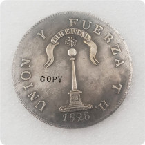 1828 Chile 1 Peso (Coquimbo) Copy Coin